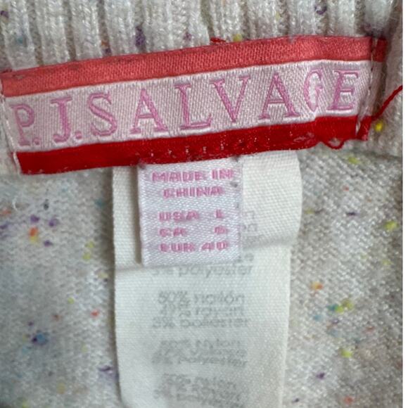 PJ Salvage Women’s Oatmeal Confetti Knit Jogger Pants Size L Loungewear Fall - Picture 7 of 8